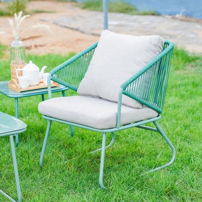 Judith 4-Seater Outdoor Sofa Set - Green/Grey