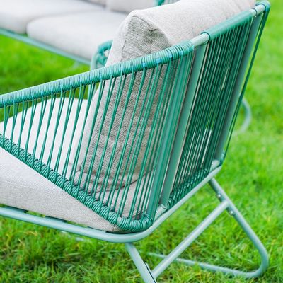 Judith 4-Seater Outdoor Sofa Set - Green/Grey