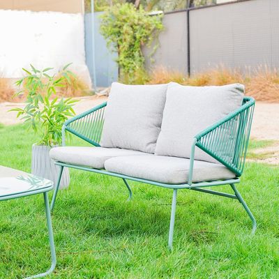 Judith 4-Seater Outdoor Sofa Set - Green/Grey