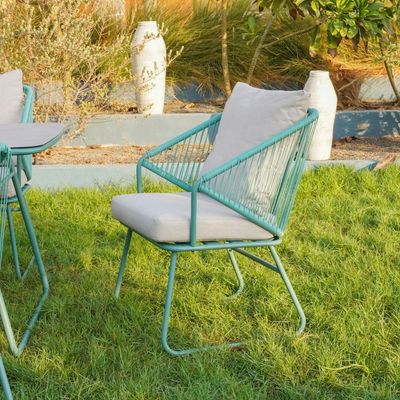 Judith 1 + 6-Seater Dining Set - Green/Grey