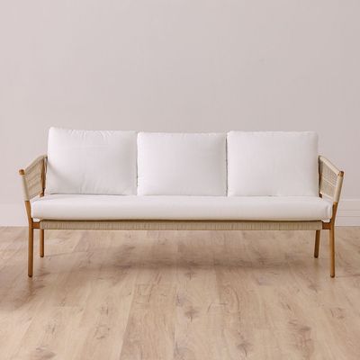 Claire 5-Seater Sofa Set - Beige/White