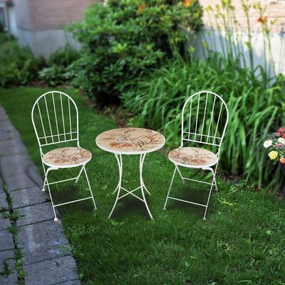 Floral Marble Balcony Set 2+1