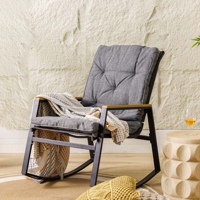 Caty Rocking Chair - Grey