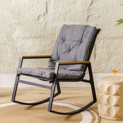 Caty Rocking Chair - Grey