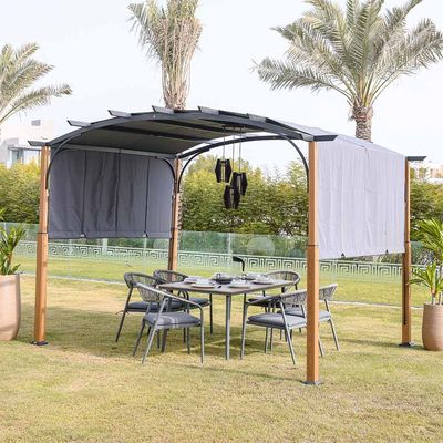 Hazel Deluxe Metal Pergola - 3x3.6 M