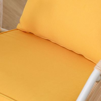 Flavia Sofa Set with Rocking Chairs - Yellow