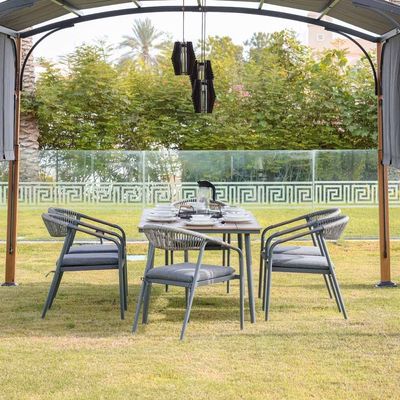 Amanda 1 + 6-Seater Outdoor Dining Set
