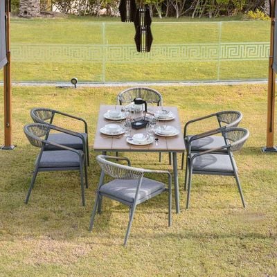 Amanda 1 + 6-Seater Outdoor Dining Set
