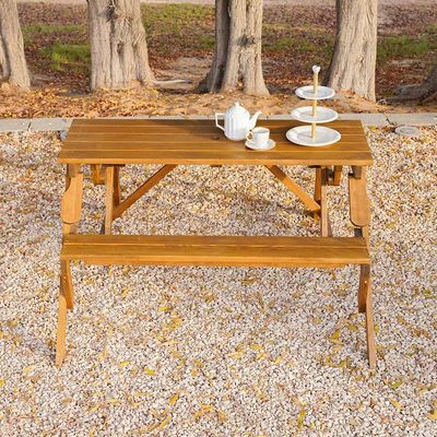 Vivian Bench cum Dining - Natural Wood
