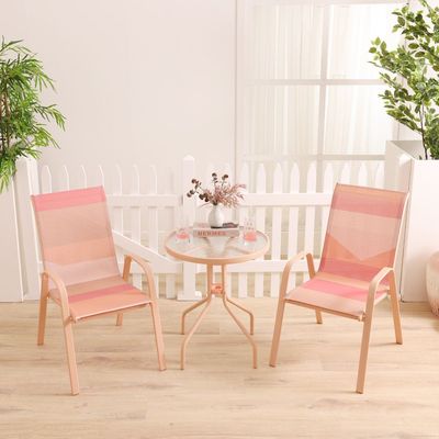 Blossom 1 + 2-Seater Balcony Set - Pink