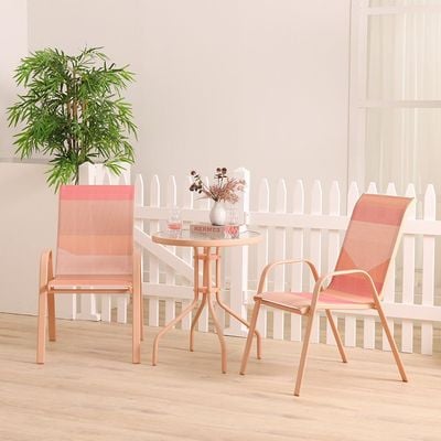 Blossom 1 + 2-Seater Balcony Set - Pink