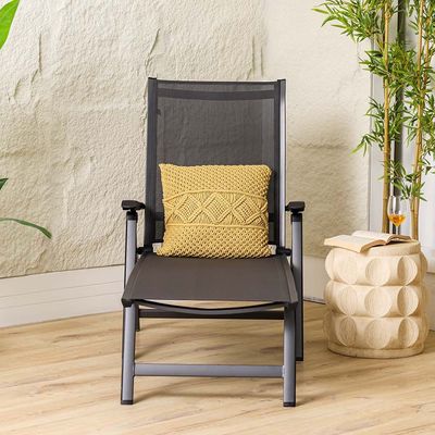 Winnie Sun Lounger - Dark Grey  