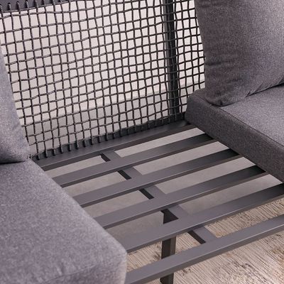 Baily 5-Seater Outdoor Sofa Set - Grey - With 3-Year Warranty