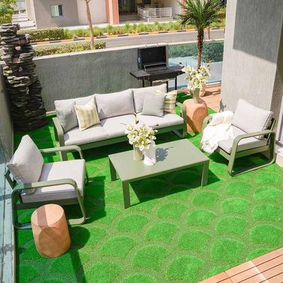 Olivero 5-Seater Sofa Set with Coffee Table-Light Grey-With 2-Year Warranty