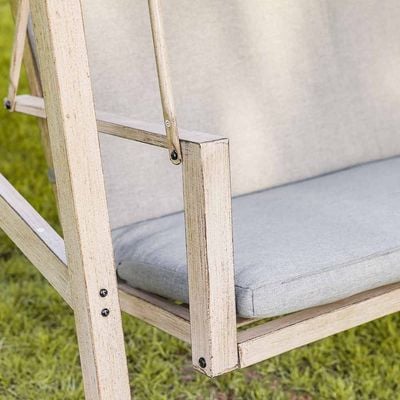 Clara 3-Seater Swing with Canopy - Beige