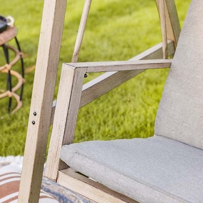 Clara 3-Seater Swing with Canopy - Beige