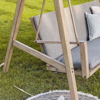 Clara 3-Seater Swing with Canopy - Beige