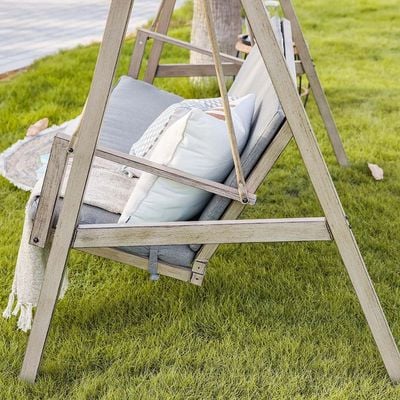 Clara 3-Seater Swing with Canopy - Beige