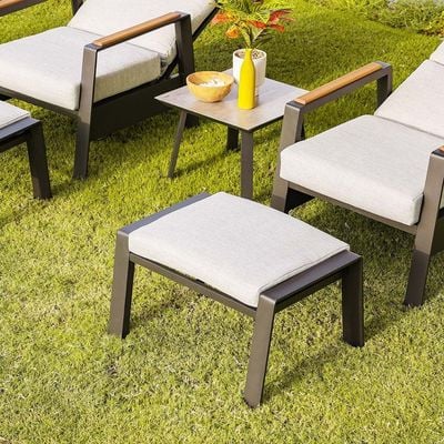 Amalfi 1 + 2-Seater Balcony Set - Grey - With 2-Year Warranty