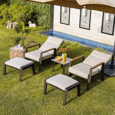 Amalfi 1 + 2-Seater Balcony Set - Grey - With 2-Year Warranty