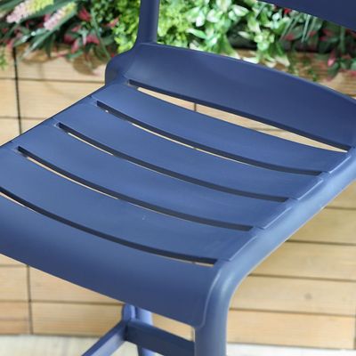 Russo Outdoor Bar Chair - Blue
