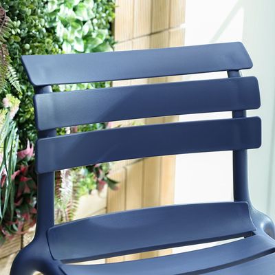 Russo Outdoor Bar Chair - Blue
