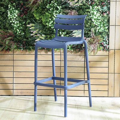 Russo Outdoor Bar Chair - Blue