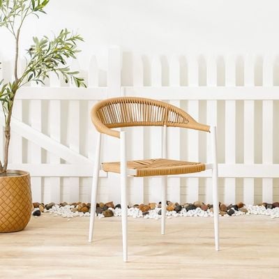 Verde Rope Chair - Beige/White