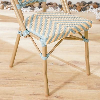 Aspero 1-Seater Chair - Light Blue/White