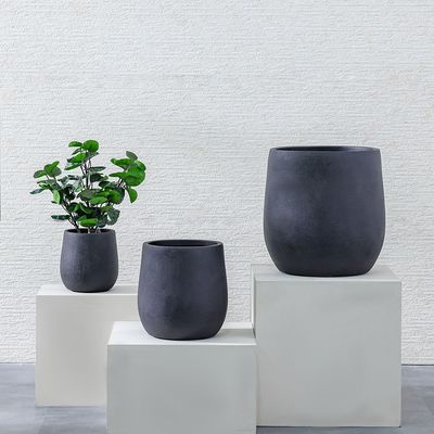 أواني فايبر فخارية بتصميم خشن 22X22X22 سم