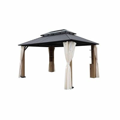 Cameron Gazebo - Brown - 3x4 M - With 2-Year Warranty