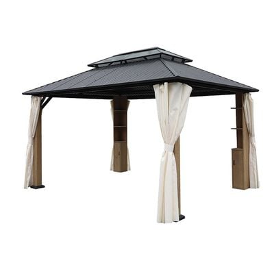 Cameron Gazebo - Brown - 3x4 M - With 2-Year Warranty