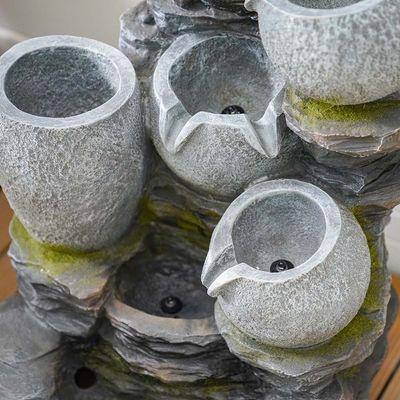 Regal Fountain with LED-43x46x75 cm