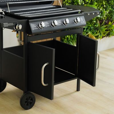 Inferno Convention Series 4-Burner Gas BBQ Grill - Black - Inf13