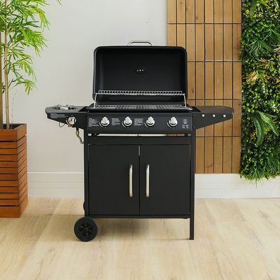 Inferno Convention Series 4-Burner Gas BBQ Grill - Black - Inf13