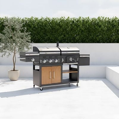 Inferno Masterclass Series 3-in-1 BBQ Grill with 4-Burners - Black - INF15