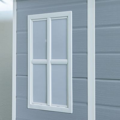 سقيفة تخزين فائقة القوة للحديقة مقاس 149.8x122x192.5 سم