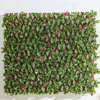 Artificial PVC Willow Fence Bougainvillea 90X180 CM