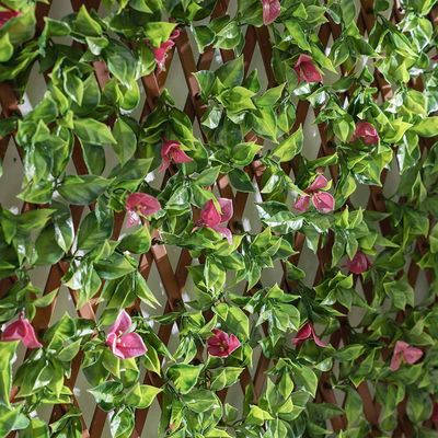 Artificial PVC Willow Fence Bougainvillea 90X180 CM