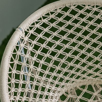 Cotton Rope Relaxing Chair - Off-White