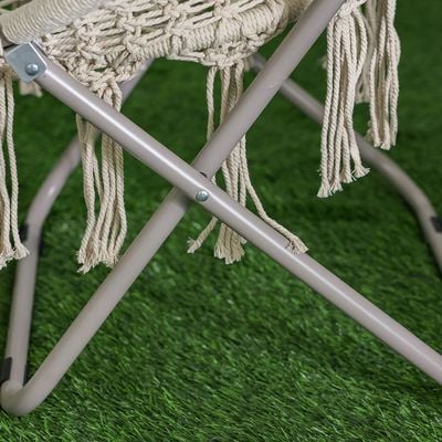 Cotton Rope Relaxing Chair - Off-White