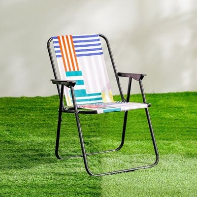 Folding Picnic Chair - Multi Color - 52x44x75 cm 