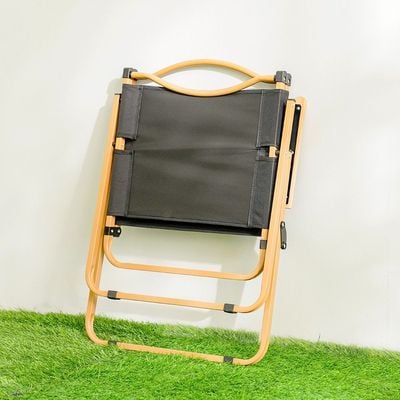 Foldable Camping Chair - Black - 54x47x76 cm