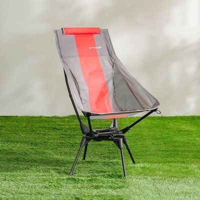 Camping Rotary Chair - Red&Gray 69.5X57X95 Cm