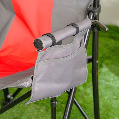 Foldable Camping Chair - Red&Gray 62X59X93 Cm