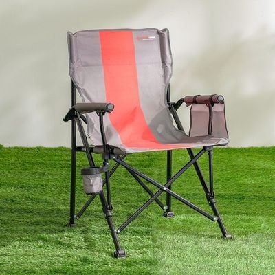 Foldable Camping Chair - Red&Gray 62X59X93 Cm