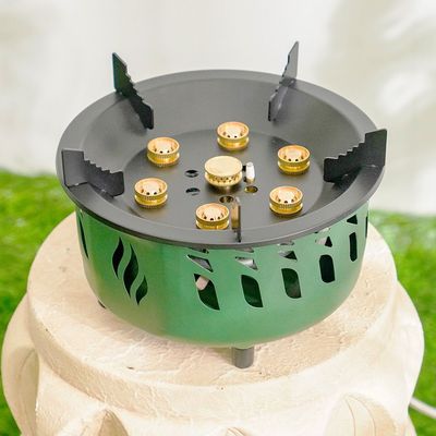 7-Burner Camping Stove with Storage Bag - 25x25x15.5 cm 