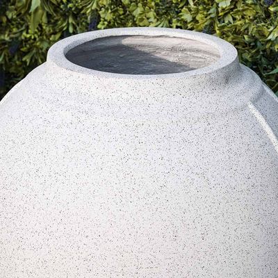 Fiber Glass Pot with Dot Design - 76x76x92 CM