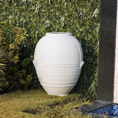 Fiber Glass Pot with Dot Design - 76x76x92 CM