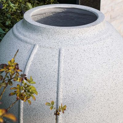 Fiber Glass Pot W. Dot Design 76X76X92 Cm